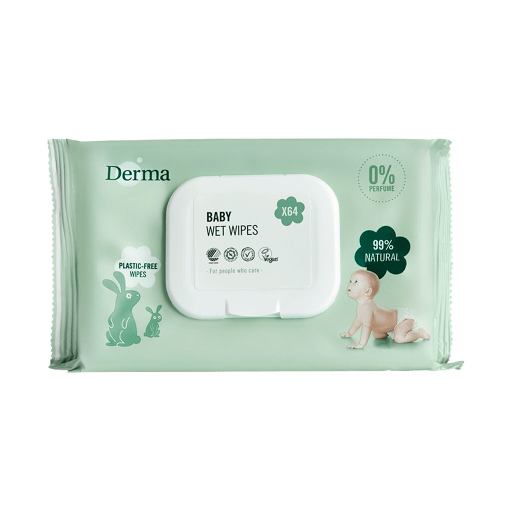 Derma Baby-Feuchtetücher 64Stück